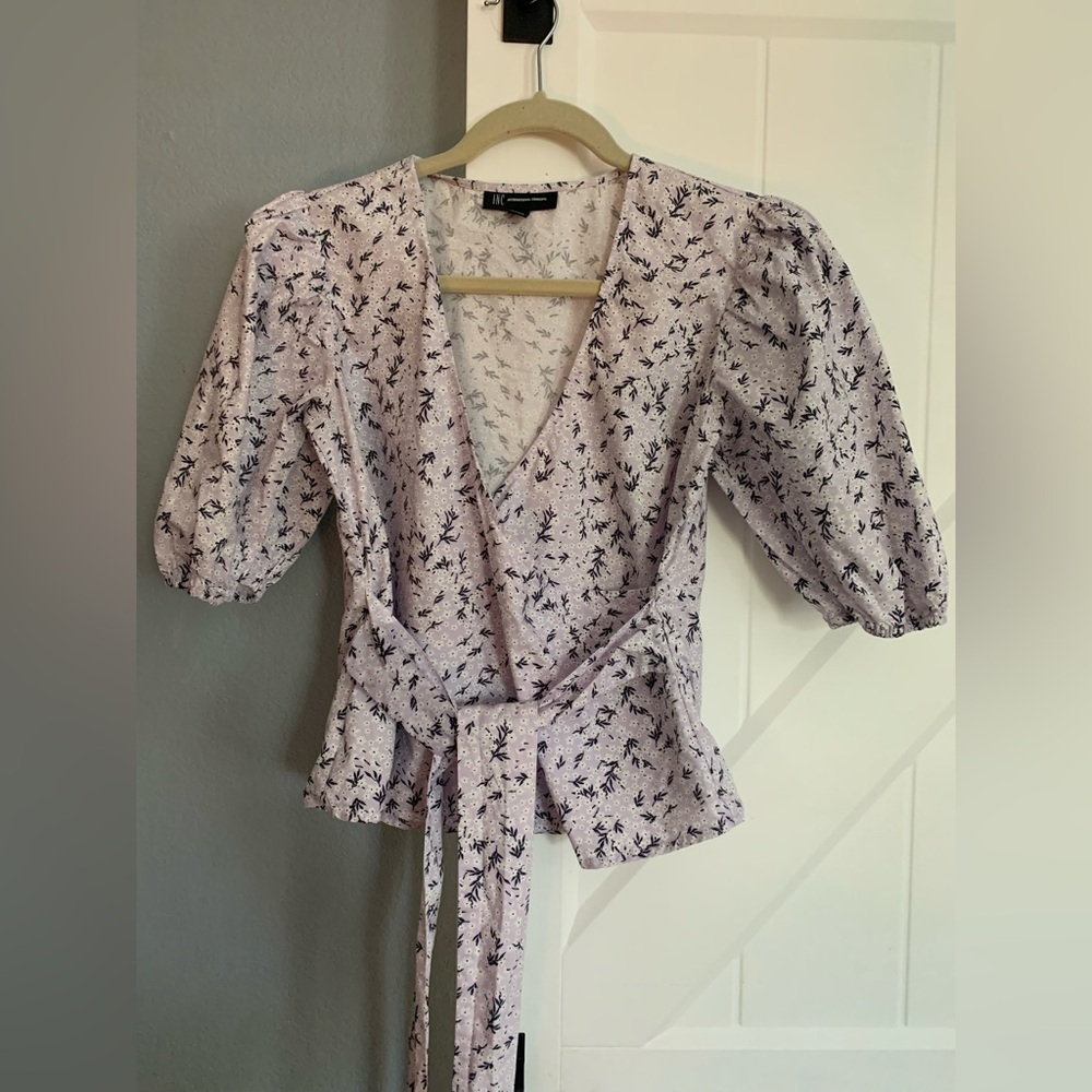 INC International Concepts Floral Top